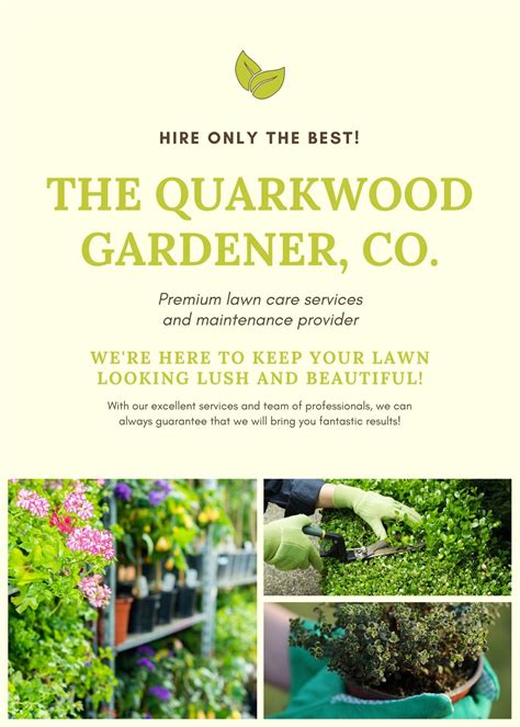 Garden Design Flyer Template