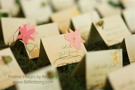 Garden Party Wedding Seating Card