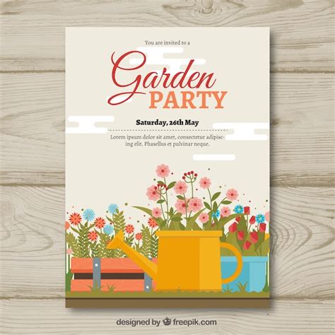 Garden Party Invitation Template