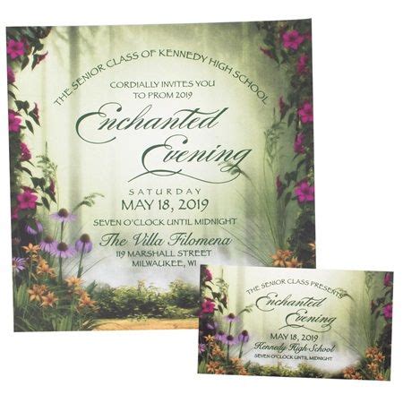 Garden Prom Invitation