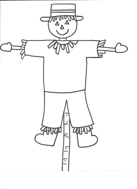 Garden scarecrow template