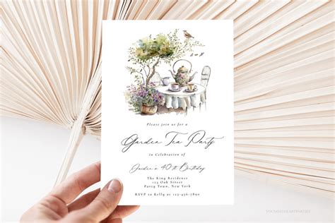 Garden Tea Party Invitation