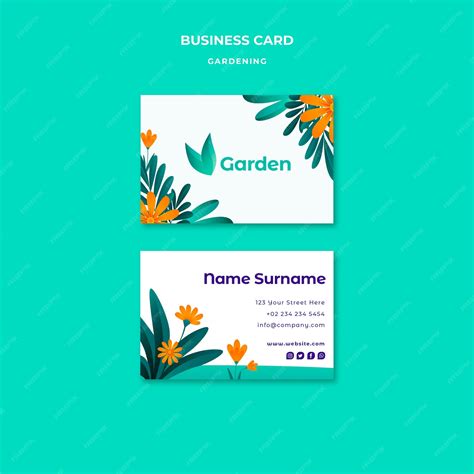 Gardening Business Card Template