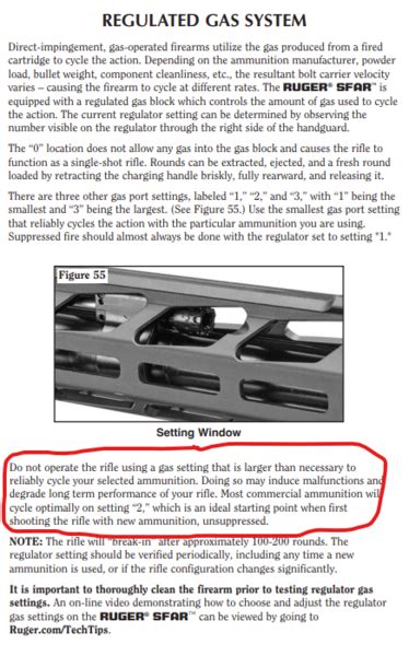 Gas block adjustment