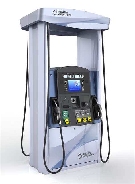 A sleek, modern gas pump from the 1980s