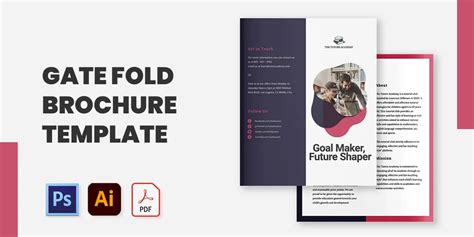 Gate Fold Brochure Template AI