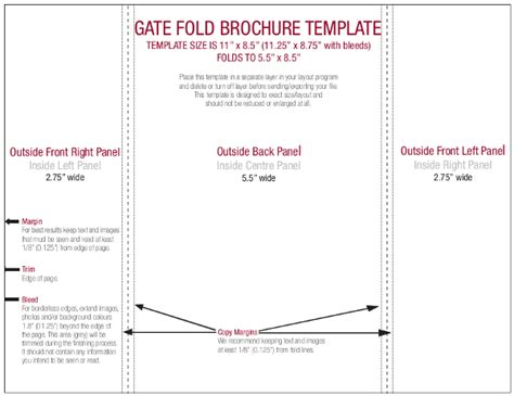 Gate Fold Brochure Template Canva