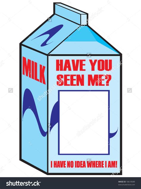 Gather Information for Missing Person Milk Carton