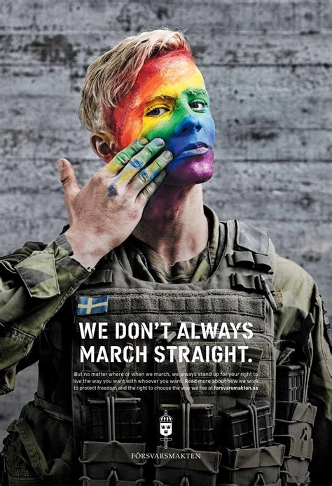 A photograph of a gay military advocacy group