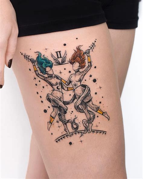 Gemini tattoo art