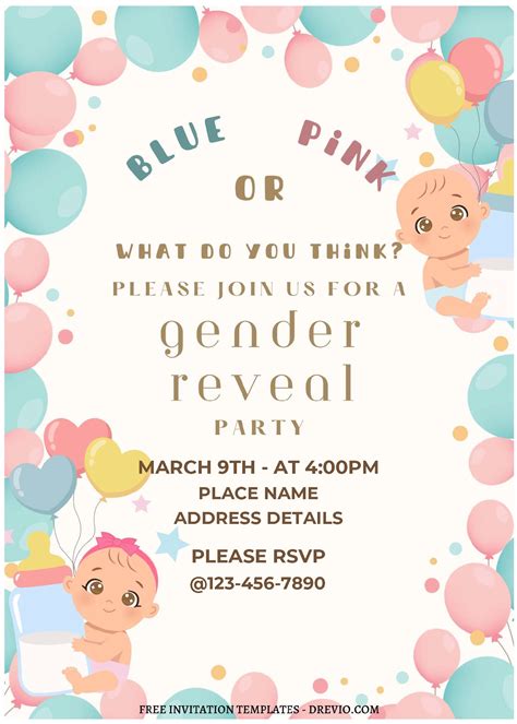 Designing Your Dream Gender Reveal Invitation Template