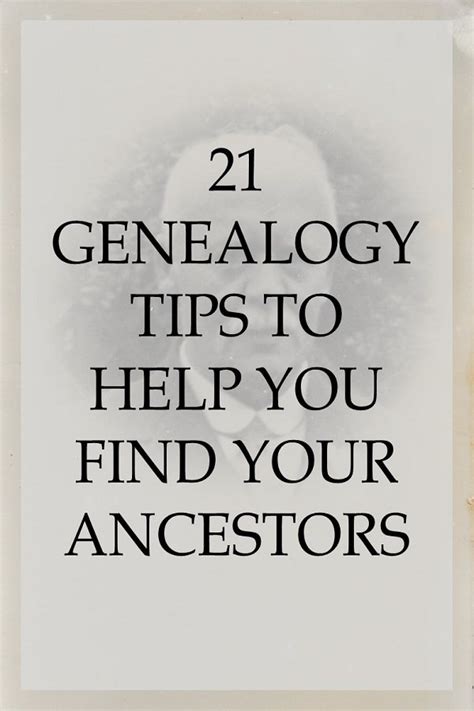 Genealogy Research Tips