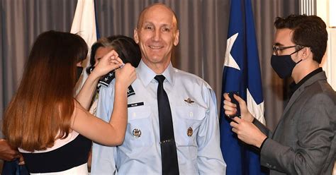 General Allvin, with his wife and children