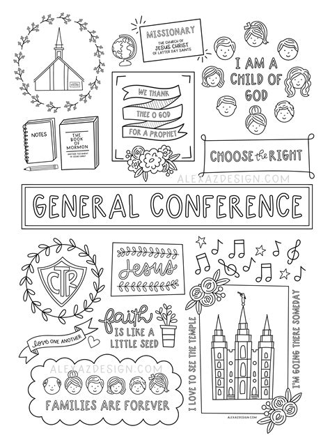 General Conference Coloring Pages for Kids