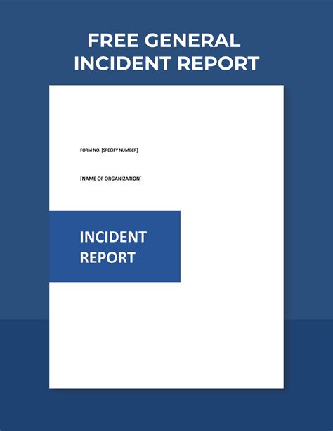 General Incident Report Template