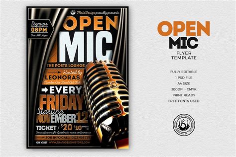 General Open Mic Flyer Template