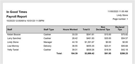 Generate Payroll Reports