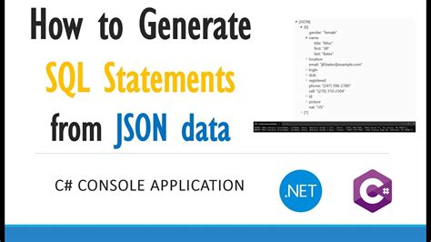 Generate SQL Insert Statements