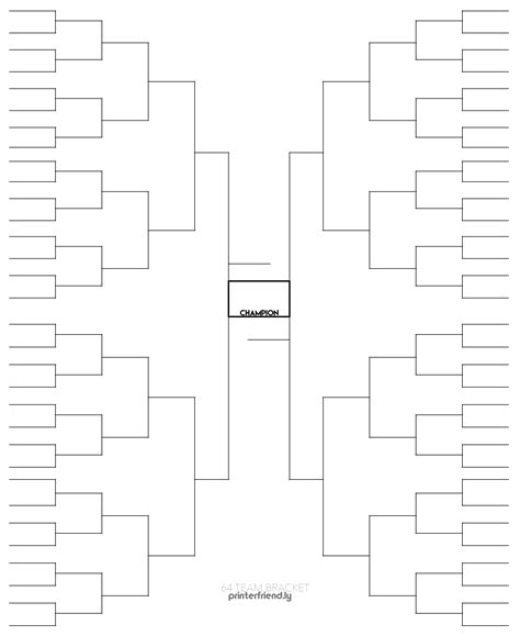 Generic Tournament Bracket Template