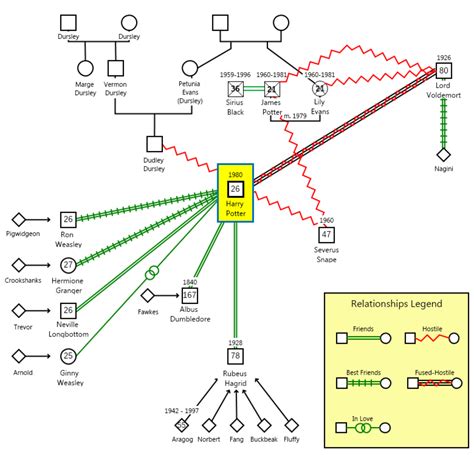 Identifying relationships and patterns in a genogram