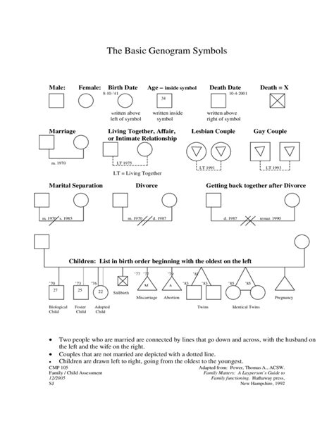 Genogram Template Excel