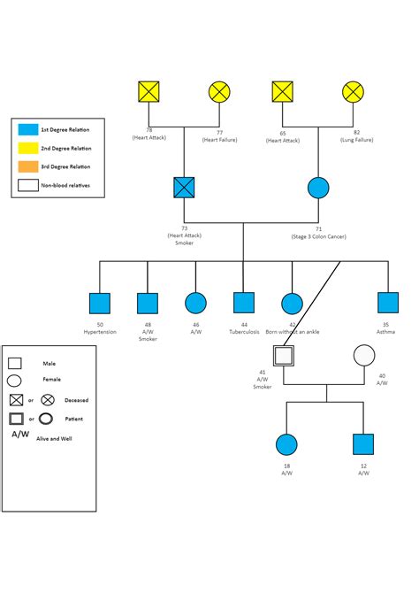 Genogram Template Medical History