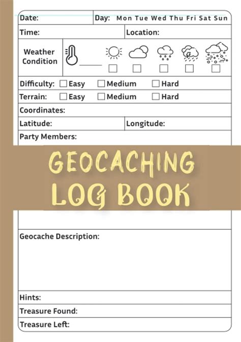 A geocache log template gallery