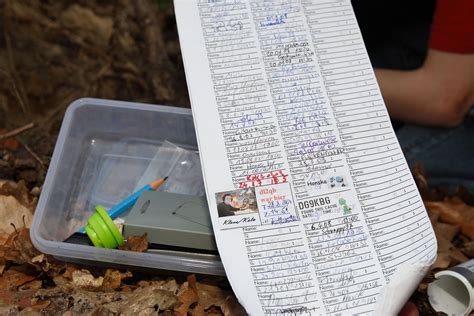 Geocache Logbook Inspiration Ideas