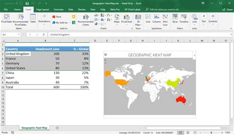 Geography add-in for Excel