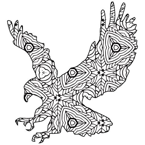 Geometric Animals 2 Coloring Page