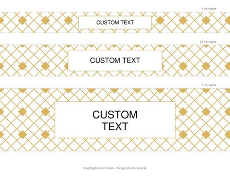 Geometric Binder Spine Template