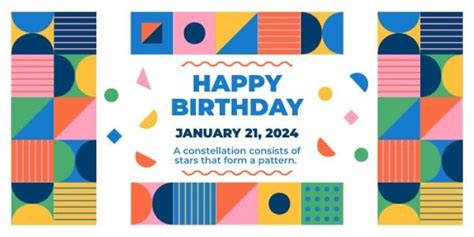 Geometric Birthday Template