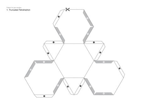 Geometric Candle Template