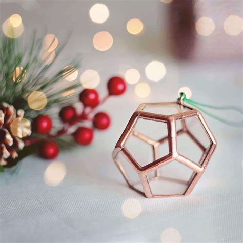 Geometric Christmas Ornaments