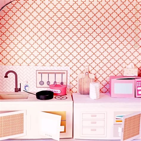 Geometric Dollhouse Wallpaper