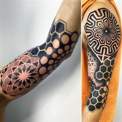 Geometric Filler Tattoo Designs for Different Body Parts