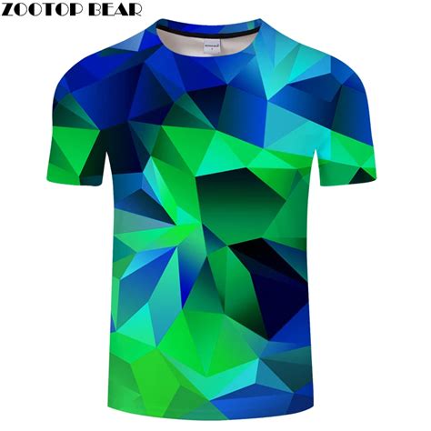 Geometric Green T-Shirt Template