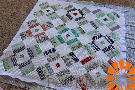 Geometric machine quilting template