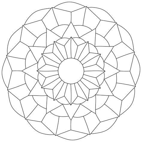 A geometric mandala design