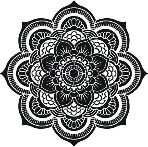 Geometric Mandala Stencil