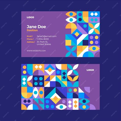 Geometric Pattern Business Card