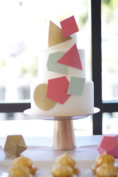 Geometric Pattern Cake Topper