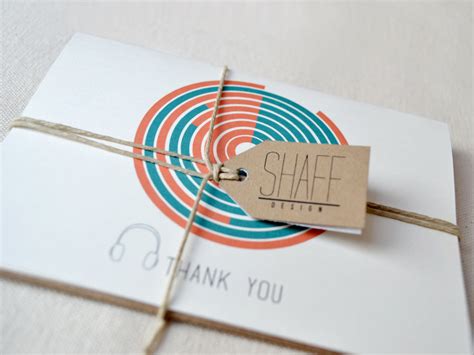 Geometric Pattern Thank-You Card