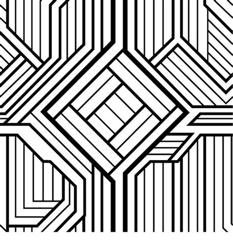 Geometric Quilt Patterns Coloring Pages For Adults