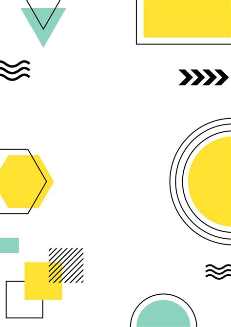 Geometric shapes border template