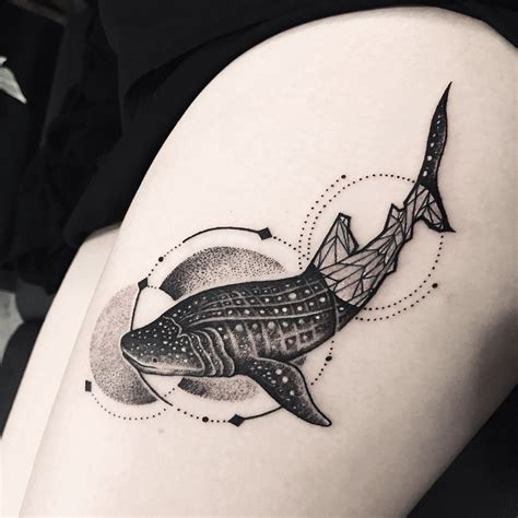 Geometric Shark Tattoos Design