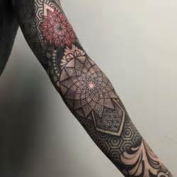 Geometric tattoo sleeve