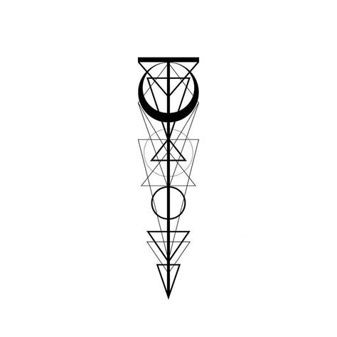 Geometric Tattoo Template