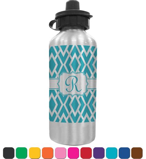 Geometric water bottle label