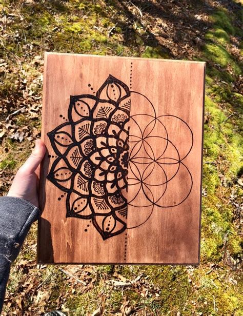 Geometric Pattern for Wood Burning